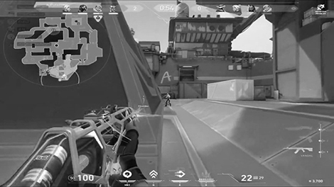 fpsゲームシーンの画像