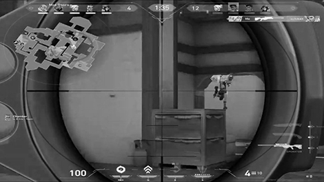 fpsゲームシーンの画像