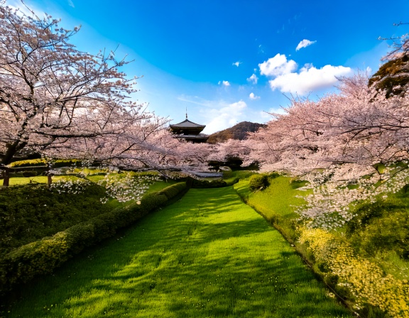 日本の春の風景
