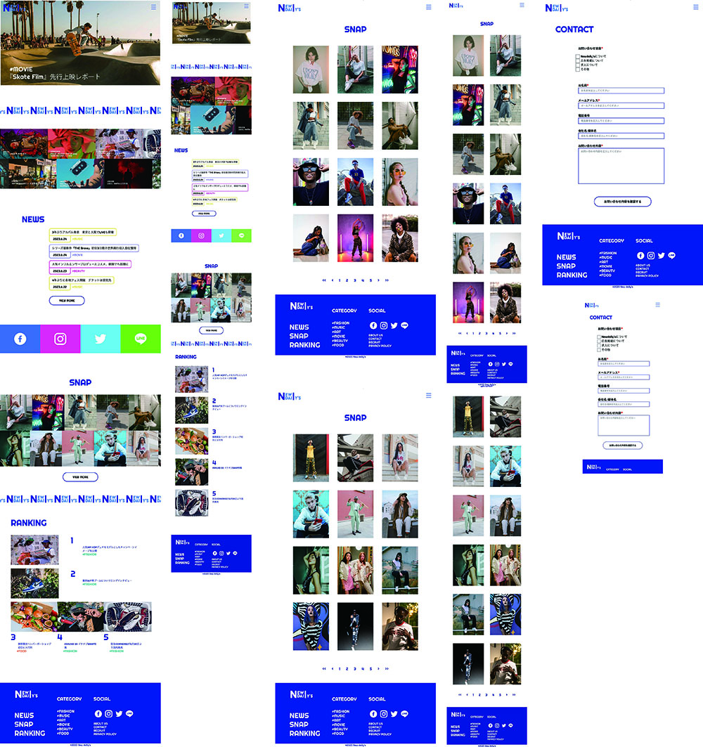 ニューデイリーズのサイト全体図