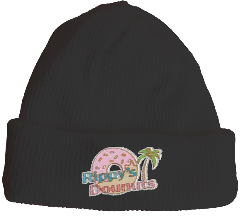 Rippy's Dounutsのビーニー、黒