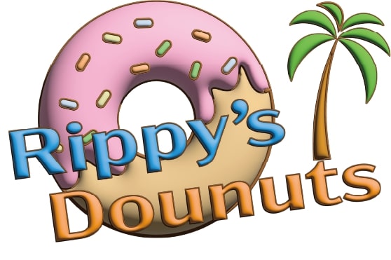 Rippy's Dounutsのロゴ、文字部分がオレンジ