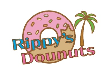 Rippy's Dounutsのロゴ、手書き風