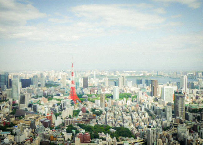 会社が立ち並ぶ景色
