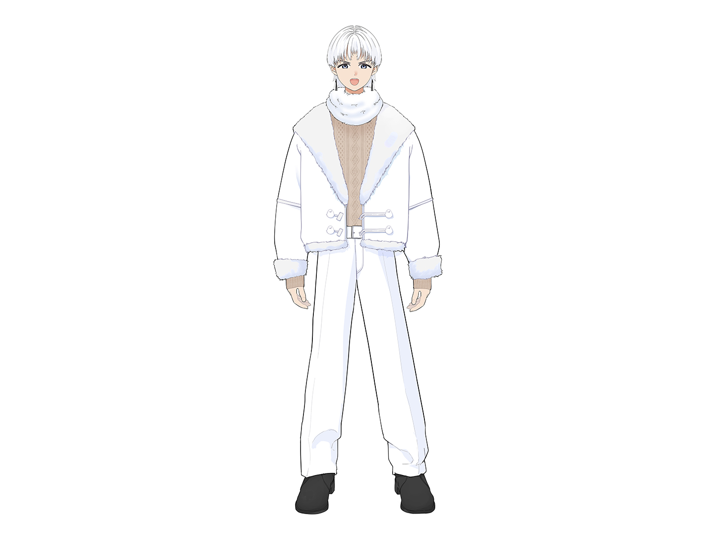 仁王立ちするチョコナ